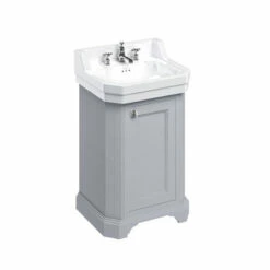 Burlington Edwardian 560mm Basin & Freestanding Cloakroom Vanity Unit -Old Fashioned Bathrooms Sales fc12g