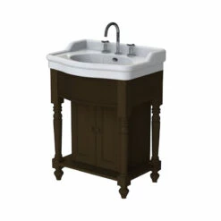 Foresters Period Oak Cabinet & 72cm Basin | Old Fashioned Bathrooms
