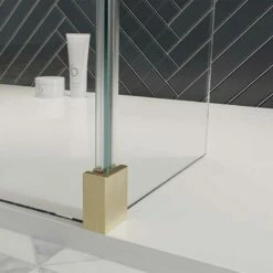 Crosswater 'Gallery 10' Corner With Fixed Deflector | 3 Finishes Available 9 Crosswater 'Gallery 10' Corner With Fixed Deflector | 3 Finishes Available -Old Fashioned Bathrooms Sales gallery 10 fixed deflector panel w900 h900