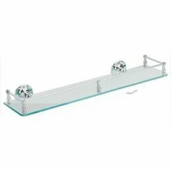 Heritage Gallery Shelf In Chrome Finish | Old Fashioned Bathrooms