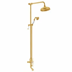 St James - 'Kit 3' Brass Exposed Shower | Shop Here