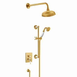 St James - 'Kit 6' Brass Concealed Shower | Shop Now