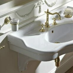 Palladio 100cm Console Basin On Ceramic Brackets | OFB -Old Fashioned Bathrooms Sales palladio 100cm console3