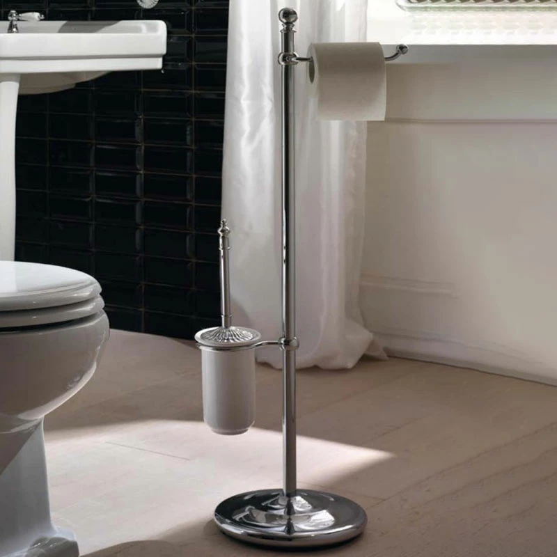 Sbordoni Freestanding Toilet Brush And Roll Holder | OFB 1 Sbordoni Freestanding Toilet Brush And Roll Holder | OFB