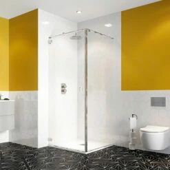 Crosswater 'Svelte 8' Hinged Door & (Optional) Side Panel