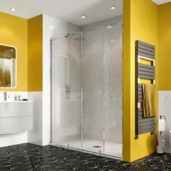 Crosswater 'Svelte 8' Single Sliding Door & (Optional) Side Panel 5 Crosswater 'Svelte 8' Single Sliding Door & (Optional) Side Panel -Old Fashioned Bathrooms Sales svelte 8 single sliding door in recess w900 h900