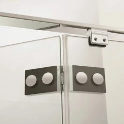 Crosswater 'Svelte 8' Hinged Door & (Optional) Side Panel -Old Fashioned Bathrooms Sales svelte hinged top hinge open w900 h900