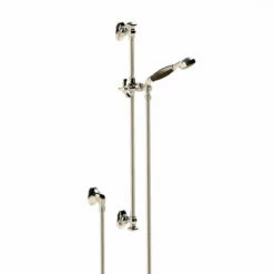 Thomas Crapper 1920 Slider Rail With Hose | OFB 5 Thomas Crapper 1920 Slider Rail With Hose | OFB -Old Fashioned Bathrooms Sales thomas crapper 1920 nickel slider rail and hose