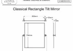 Thomas Crapper Classical Rectangle Tilt Mirror | OFB 7 Thomas Crapper Classical Rectangle Tilt Mirror | OFB -Old Fashioned Bathrooms Sales thomas crapper classic rectangle tilt mirror pdf