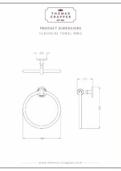Thomas Crapper Classical Towel Ring | Old Fashioned Bathrooms 7 Thomas Crapper Classical Towel Ring | Old Fashioned Bathrooms -Old Fashioned Bathrooms Sales towel ring thomas crapper classical pdf
