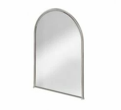 Burlington Traditional Arched Bathroom Mirror With Chrome Frame.