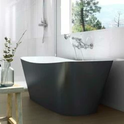 Victoria + Albert Trivento Bateau Bath | Old Fashioned Bathrooms -Old Fashioned Bathrooms Sales victoria albert trivento black painted freestanding bath