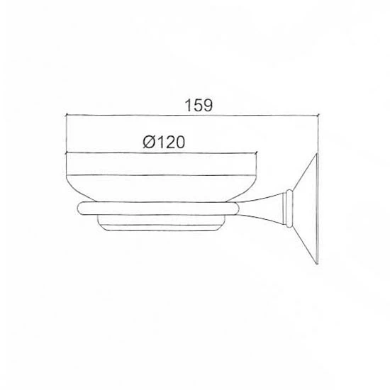 Sbordoni Flora Wall Mounted Soap Dish | Old Fashioned Bathrooms 2 Sbordoni Flora Wall Mounted Soap Dish | Old Fashioned Bathrooms - Image 2