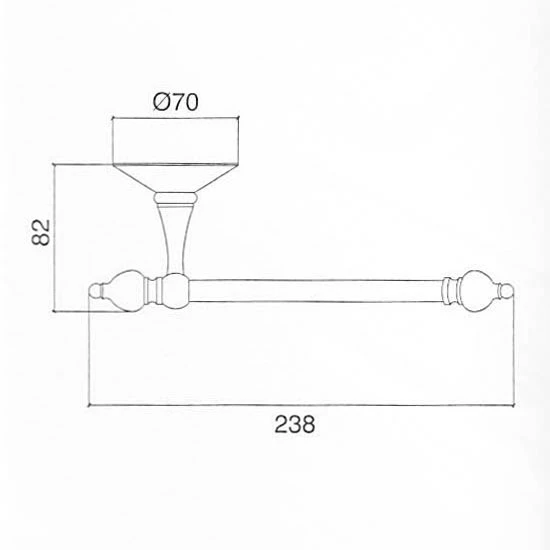 Sbordoni Flora Wall Mounted Toilet Roll Holder | Old Fashioned Bathrooms 2 Sbordoni Flora Wall Mounted Toilet Roll Holder | Old Fashioned Bathrooms - Image 2