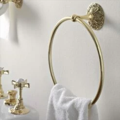 Sbordoni Flora Wall Mounted Towel Ring | Old Fashioned Bathrooms
